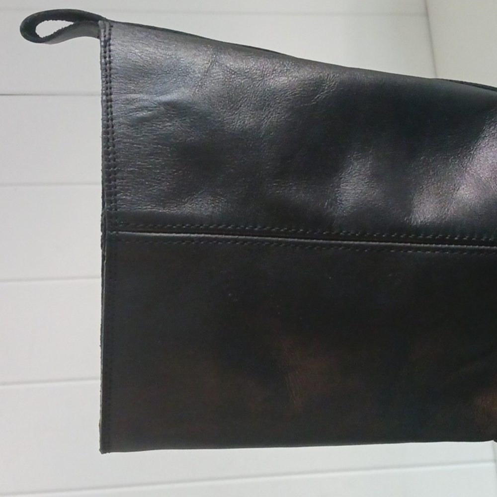 Topshop Black Leather Moto New Boots. - Picture 7 of 7